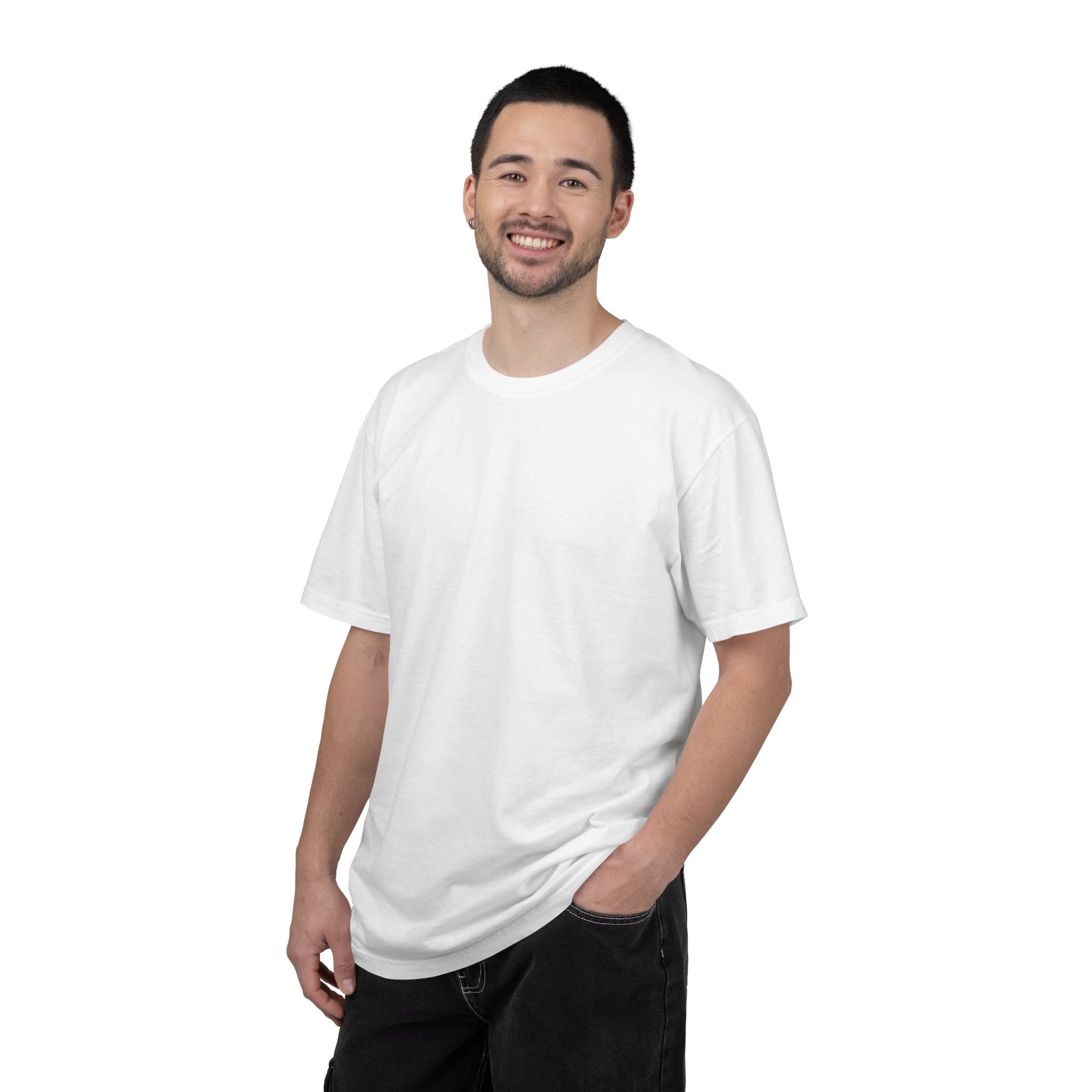 T-Shirt — Watercolor Eye Graphic with Script Back Print